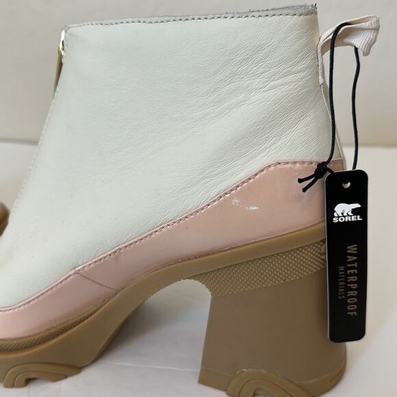 Sorel NEW Brex Heel Chelsea Boot in Natural, Pardox Pink Waterproof Size 11 - Picture 9 of 14